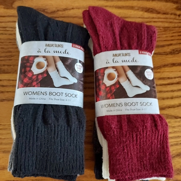 6 Pairs Women's Warm Socks NWT - Picture 2 of 4